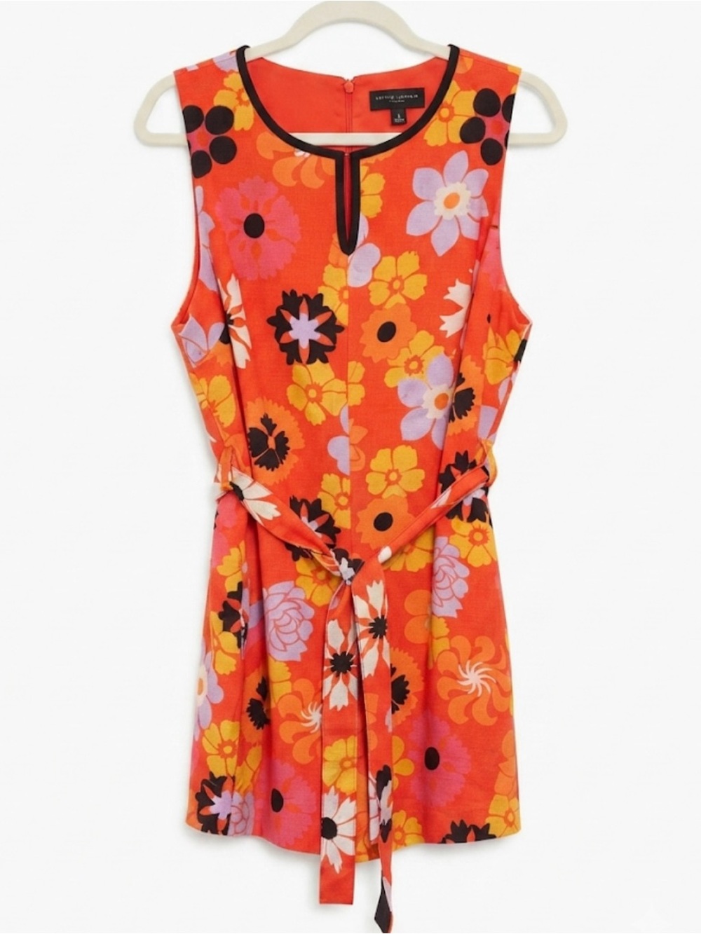 🍊 VNTG VIBES Victoria Beckham x Target Retro Mod Floral Romper 1X NWOT